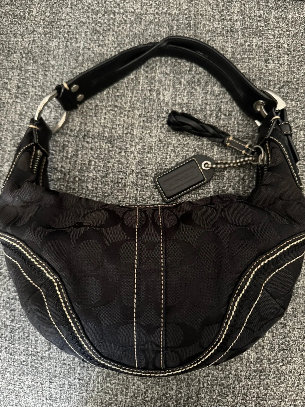 Vintage  Coach Soho Signature Jacquard Hobo bag.